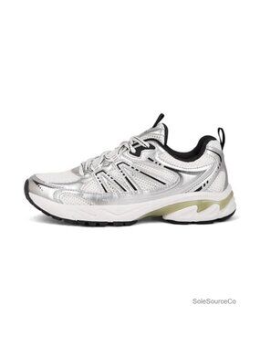 Women's Chunky Fashion Sneakers PU Mesh Athletic Running Shoes Lace-Up